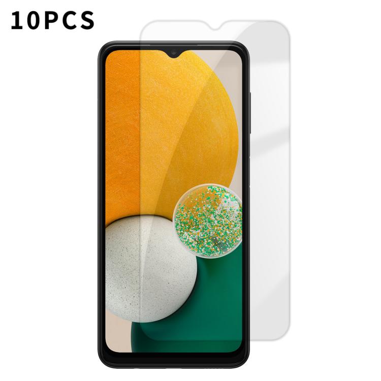 Kalebol - 10 pellicole in vetro temperato HD anti-impronta semi-schermo ad alto contenuto di alluminio, For Galaxy A04, For Galaxy A04s, For Galaxy A23 4G, For Galaxy A53 5G, For Galaxy A73 5G, For Galaxy A33 5G, For Galaxy A13 5G