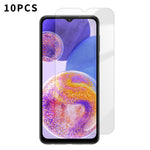 Kalebol - 10 pellicole in vetro temperato HD anti-impronta semi-schermo ad alto contenuto di alluminio, For Galaxy A04, For Galaxy A04s, For Galaxy A23 4G, For Galaxy A53 5G, For Galaxy A73 5G, For Galaxy A33 5G, For Galaxy A13 5G
