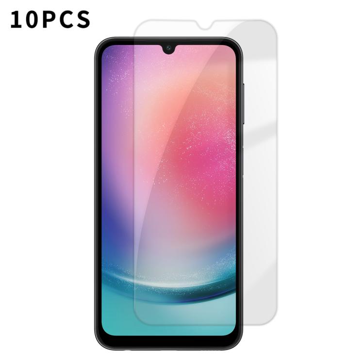 Kalebol - 10 pellicole in vetro temperato HD anti-impronta semi-schermo ad alto contenuto di alluminio, For Galaxy A08 4G / 5G, For Galaxy A18 4G / 5G, For Galaxy A57 5G, For Galaxy A37 5G, For Galaxy A27 5G, For Galaxy A07 4G / 5G, For Galaxy A17 5G  ...