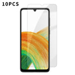 Kalebol - 10 pellicole in vetro temperato HD anti-impronta semi-schermo ad alto contenuto di alluminio, For Galaxy A04, For Galaxy A04s, For Galaxy A23 4G, For Galaxy A53 5G, For Galaxy A73 5G, For Galaxy A33 5G, For Galaxy A13 5G