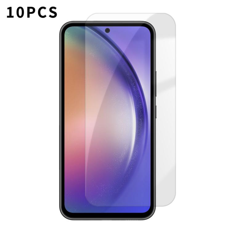 Kalebol - 10 pellicole in vetro temperato HD anti-impronta semi-schermo ad alto contenuto di alluminio, For Galaxy A08 4G / 5G, For Galaxy A18 4G / 5G, For Galaxy A57 5G, For Galaxy A37 5G, For Galaxy A27 5G, For Galaxy A07 4G / 5G, For Galaxy A17 5G  ...