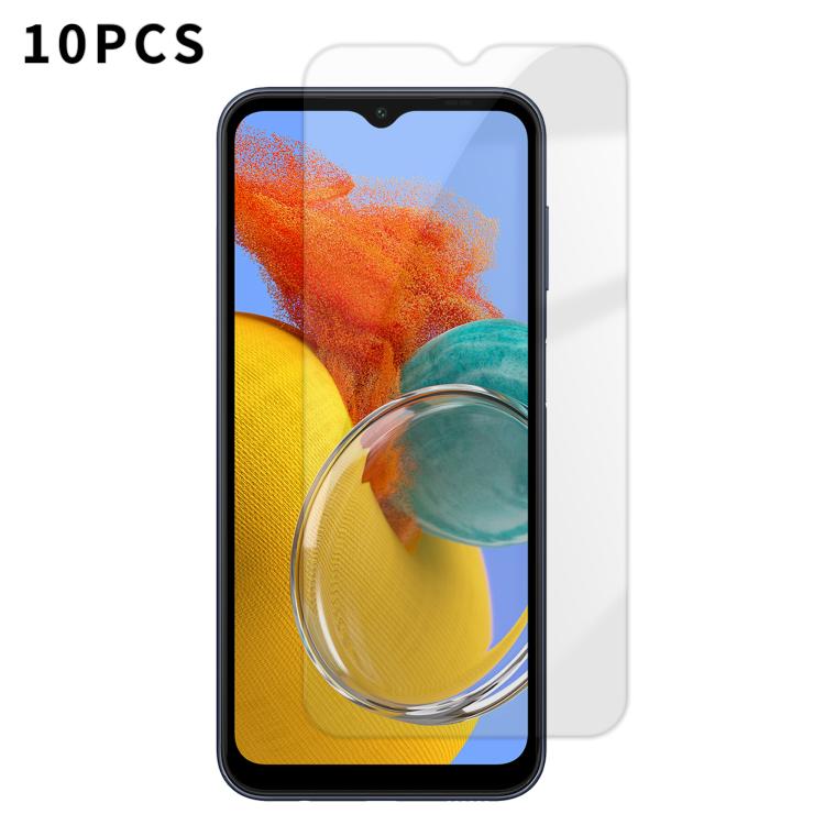 Kalebol - 10 pellicole in vetro temperato HD anti-impronta semi-schermo ad alto contenuto di alluminio, For Galaxy M47 5G, For Galaxy M56 5G, For Galaxy M55 5G, For Galaxy M34 5G, For Galaxy M54 5G, For Galaxy M14 5G, For Galaxy M53 5G, For Galaxy M33 5G