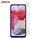 Kalebol - 10 pellicole in vetro temperato HD anti-impronta semi-schermo ad alto contenuto di alluminio, For Galaxy M47 5G, For Galaxy M56 5G, For Galaxy M55 5G, For Galaxy M34 5G, For Galaxy M54 5G, For Galaxy M14 5G, For Galaxy M53 5G, For Galaxy M33 5G