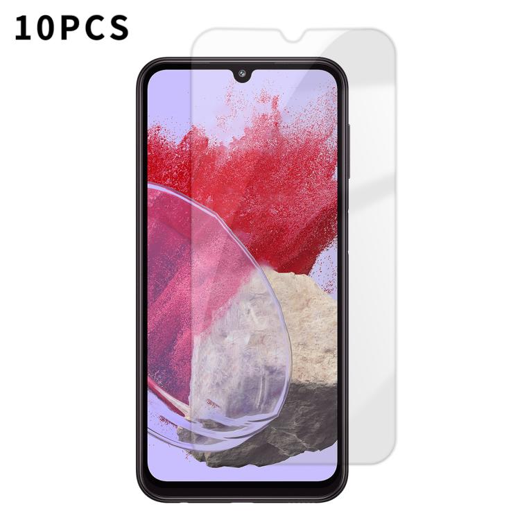 Kalebol - 10 pellicole in vetro temperato HD anti-impronta semi-schermo ad alto contenuto di alluminio, For Galaxy M47 5G, For Galaxy M56 5G, For Galaxy M55 5G, For Galaxy M34 5G, For Galaxy M54 5G, For Galaxy M14 5G, For Galaxy M53 5G, For Galaxy M33 5G