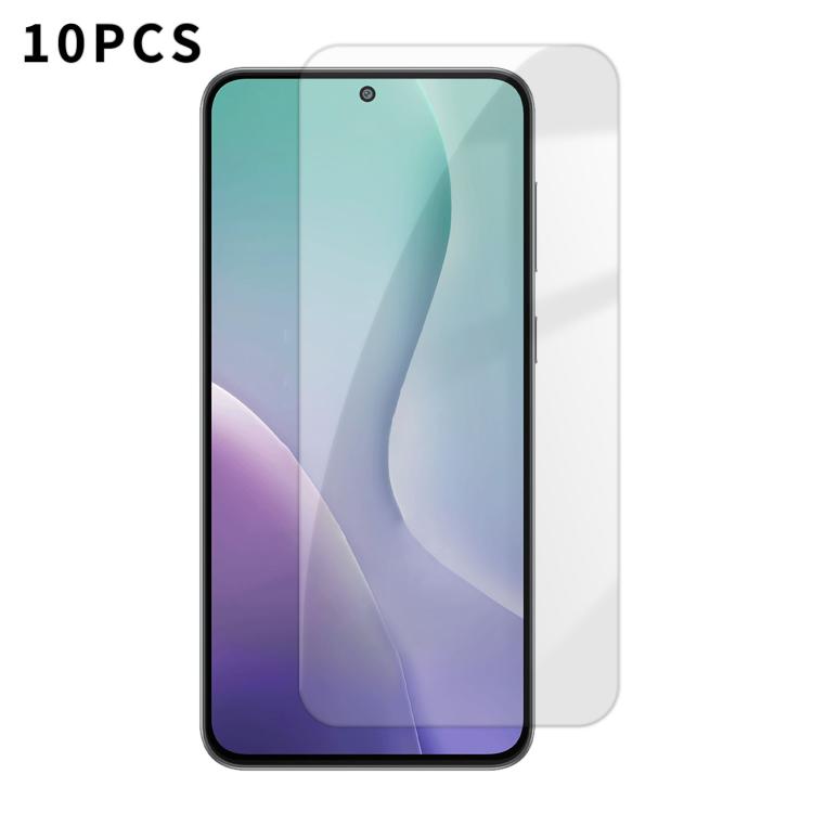 Kalebol - 10 pellicole in vetro temperato HD anti-impronta semi-schermo ad alto contenuto di alluminio, For Galaxy M47 5G, For Galaxy M56 5G, For Galaxy M55 5G, For Galaxy M34 5G, For Galaxy M54 5G, For Galaxy M14 5G, For Galaxy M53 5G, For Galaxy M33 5G