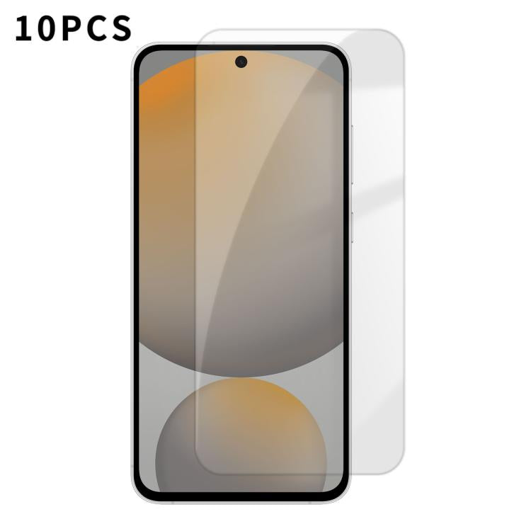 Kalebol - 10 pellicole in vetro temperato HD anti-impronta semi-schermo ad alto contenuto di alluminio, For Samsung Galaxy S26+ 5G, For Samsung Galaxy S26 Edge 5G, For Samsung Galaxy S26 Ultra 5G, For Samsung Galaxy S26 5G, For Samsung Galaxy S25 Edge ...