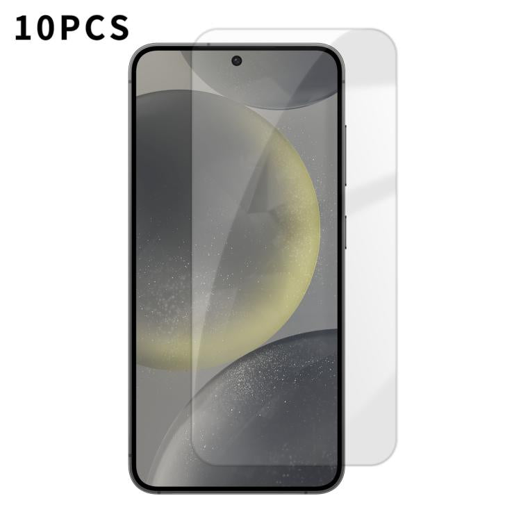 Kalebol - 10 pellicole in vetro temperato HD anti-impronta semi-schermo ad alto contenuto di alluminio, For Samsung Galaxy S26+ 5G, For Samsung Galaxy S26 Edge 5G, For Samsung Galaxy S26 Ultra 5G, For Samsung Galaxy S26 5G, For Samsung Galaxy S25 Edge ...
