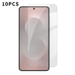 Kalebol - 10 pellicole in vetro temperato HD anti-impronta semi-schermo ad alto contenuto di alluminio, For Samsung Galaxy S26+ 5G, For Samsung Galaxy S26 Edge 5G, For Samsung Galaxy S26 Ultra 5G, For Samsung Galaxy S26 5G, For Samsung Galaxy S25 Edge ...