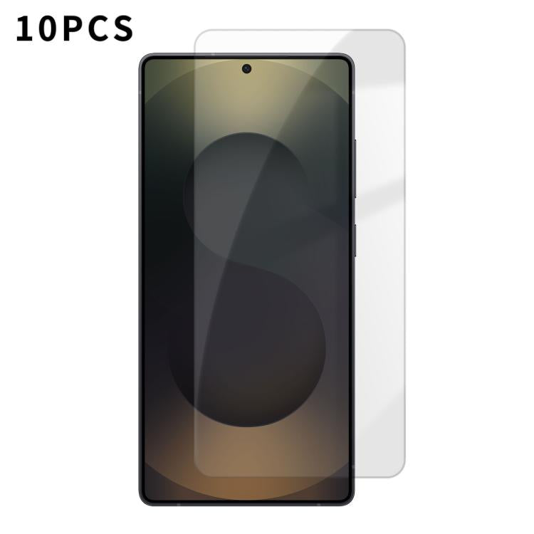 Kalebol - 10 pellicole in vetro temperato HD anti-impronta semi-schermo ad alto contenuto di alluminio, For Samsung Galaxy S26+ 5G, For Samsung Galaxy S26 Edge 5G, For Samsung Galaxy S26 Ultra 5G, For Samsung Galaxy S26 5G, For Samsung Galaxy S25 Edge ...