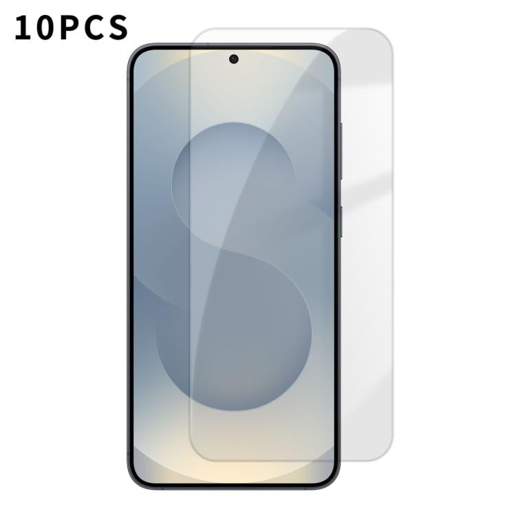 Kalebol - 10 pellicole in vetro temperato HD anti-impronta semi-schermo ad alto contenuto di alluminio, For Samsung Galaxy S26+ 5G, For Samsung Galaxy S26 Edge 5G, For Samsung Galaxy S26 Ultra 5G, For Samsung Galaxy S26 5G, For Samsung Galaxy S25 Edge ...