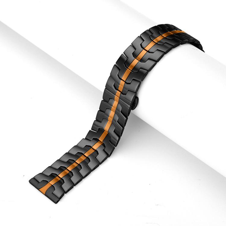 Cinturino per orologio xDfind in acciaio inossidabile con fibbia a farfalla, 22mm