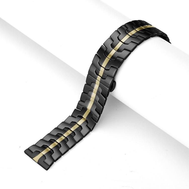 Cinturino per orologio xDfind in acciaio inossidabile con fibbia a farfalla, 22mm