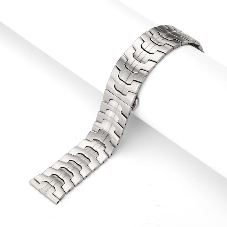 Cinturino per orologio xDfind in acciaio inossidabile con fibbia a farfalla, 22mm