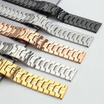 Cinturino per orologio xDfind in acciaio inossidabile con fibbia a farfalla, 22mm
