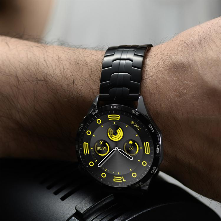 Cinturino per orologio xDfind in acciaio inossidabile con fibbia a farfalla, 22mm
