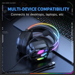 ONIKUMA X89 RGB Wired Earphone with Microphone, X89