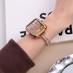 Bracciale sottile xDfind in metallo con diamanti e acciaio inossidabile., For Apple Watch 42 / 44 / 45 / 46 / 49mm, For Apple Watch 38 / 40 / 41 / S10 42mm