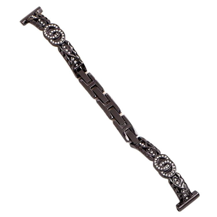 Bracciale sottile xDfind in metallo con diamanti e acciaio inossidabile., 14mm
