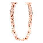 Bracciale sottile xDfind in metallo con diamanti e acciaio inossidabile., 14mm