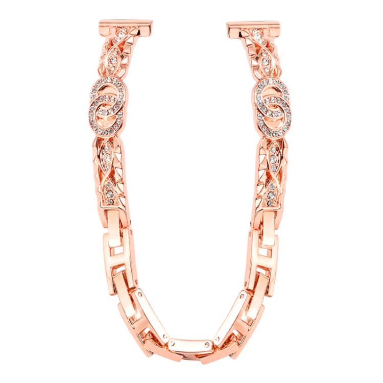 Bracciale sottile xDfind in metallo con diamanti e acciaio inossidabile., 14mm