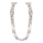 Bracciale sottile xDfind in metallo con diamanti e acciaio inossidabile., 14mm