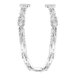 Bracciale sottile xDfind in metallo con diamanti e acciaio inossidabile., 14mm