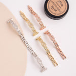 Bracciale sottile xDfind in metallo con diamanti e acciaio inossidabile., 14mm