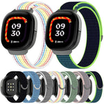 Cinturino per orologio xDfind in nylon con chiusura a strappo., For Fitbit Ace LTE