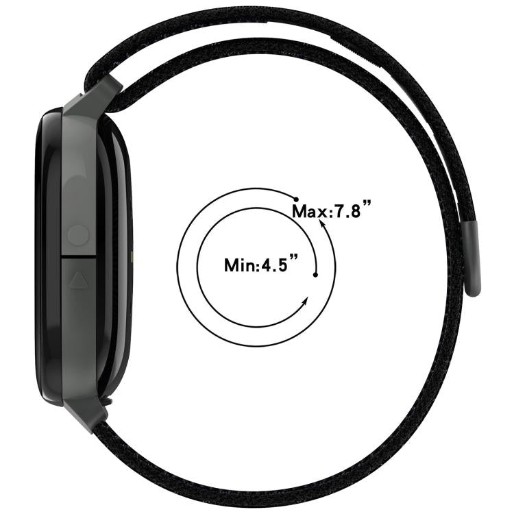 Cinturino per orologio xDfind in nylon con chiusura a strappo., For Fitbit Ace LTE