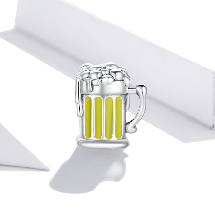 Accessori per collana braccialetto fai-da-te con perline per boccale di birra in argento sterling S925, Beer Mug