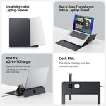 DUX DUCIS AirQ Series Multifunctional Wireless Charging Laptop Sleeve, For 13.6-14.2 inch, For 15-16 inch
