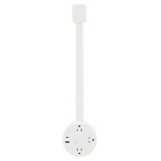 Prolunga per presa elettrica rotonda con spina americana e porta USB/Type-C per ricarica rapida., 3 AC + USB, US Plug