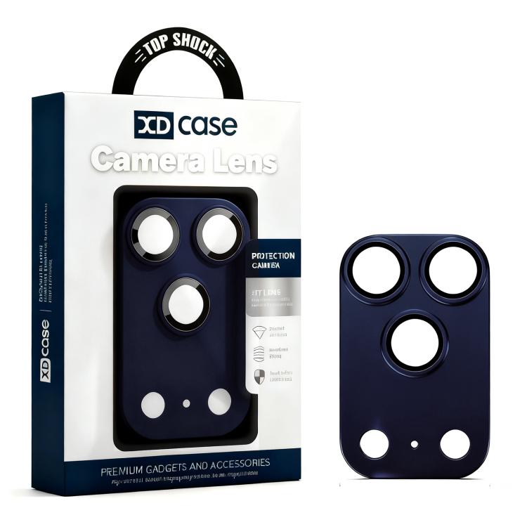 Pellicola anulare in metallo satinato a copertura totale per obiettivo fotografico XDcase Armor, For iPhone 17 Pro Max, For iPhone 17 Pro