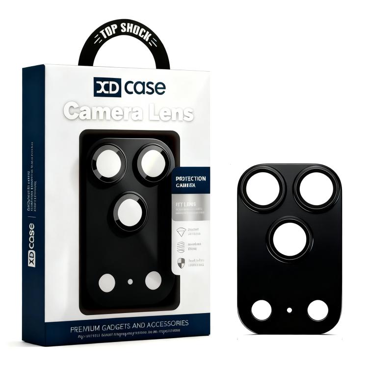 Pellicola anulare in metallo satinato a copertura totale per obiettivo fotografico XDcase Armor, For iPhone 17 Pro Max, For iPhone 17 Pro