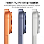 Pellicola anulare in metallo satinato a copertura totale per obiettivo fotografico XDcase Armor, For iPhone 17 Pro Max, For iPhone 17 Pro