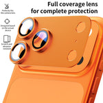 Pellicola anulare in metallo satinato a copertura totale per obiettivo fotografico XDcase Armor, For iPhone 17 Pro Max, For iPhone 17 Pro