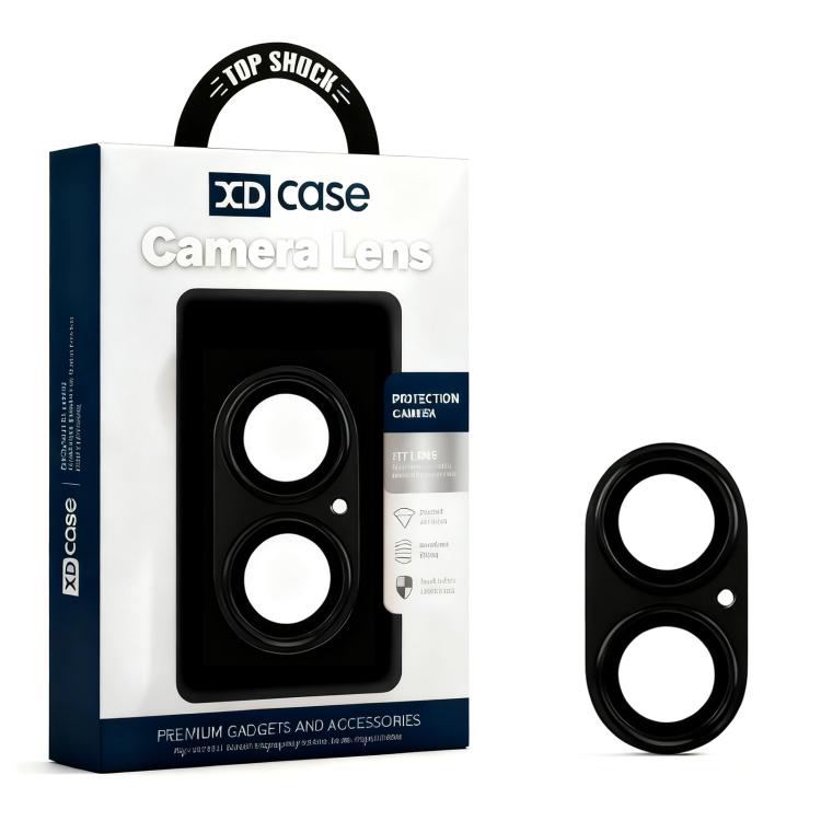 Pellicola anulare in metallo satinato a copertura totale per obiettivo fotografico XDcase Armor, For iPhone 17