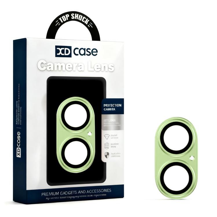 Pellicola anulare in metallo satinato a copertura totale per obiettivo fotografico XDcase Armor, For iPhone 17