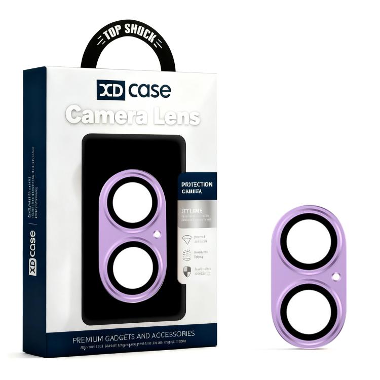 Pellicola anulare in metallo satinato a copertura totale per obiettivo fotografico XDcase Armor, For iPhone 17