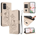 Custodia per telefono in pelle con motivo loto in rilievo e cordino., For Samsung Galaxy A54 5G, For Samsung Galaxy A13 4G / 5G, For Samsung Galaxy Xcover 6 Pro, For Samsung Galaxy A53 5G