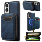 LC.IMEEKE Serie L6 Portafoglio con cerniera per carte Custodia magnetica MagSafe per telefono, For Samsung Galaxy S25 Edge 5G, For Samsung Galaxy S25 Ultra 5G, For Samsung Galaxy S22+ 5G, For Samsung Galaxy S20 FE 5G