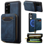 LC.IMEEKE Serie L6 Portafoglio con cerniera per carte Custodia magnetica MagSafe per telefono, For Samsung Galaxy S25 Edge 5G, For Samsung Galaxy S25 Ultra 5G, For Samsung Galaxy S22+ 5G, For Samsung Galaxy S20 FE 5G