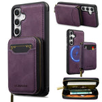 LC.IMEEKE Serie L6 Portafoglio con cerniera per carte Custodia magnetica MagSafe per telefono, For Galaxy S26 FE 5G, For Samsung Galaxy S26+ 5G, For Samsung Galaxy S26 Ultra 5G, For Samsung Galaxy S26 5G