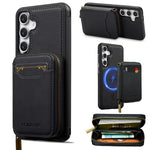 LC.IMEEKE Serie L6 Portafoglio con cerniera per carte Custodia magnetica MagSafe per telefono, For Galaxy S26 FE 5G, For Samsung Galaxy S26+ 5G, For Samsung Galaxy S26 Ultra 5G, For Samsung Galaxy S26 5G