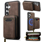 LC.IMEEKE Serie L6 Portafoglio con cerniera per carte Custodia magnetica MagSafe per telefono, For Galaxy S26 FE 5G, For Samsung Galaxy S26+ 5G, For Samsung Galaxy S26 Ultra 5G, For Samsung Galaxy S26 5G