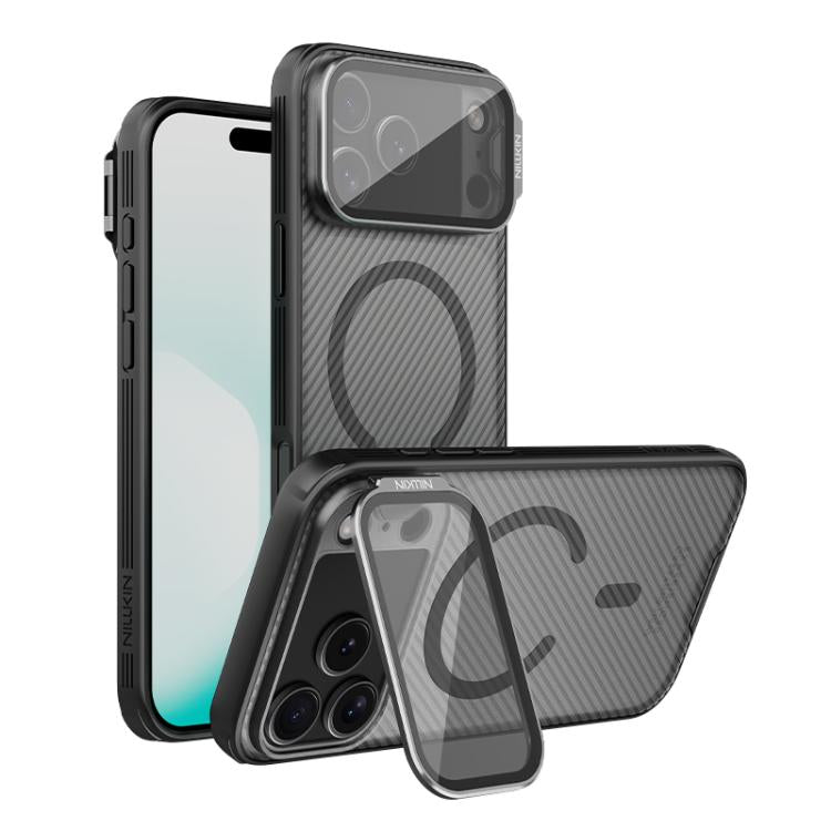 NILLKIN CamShield Prop Cover trasparente con specchio, custodia magnetica MagSafe per PC e telefono., For iPhone 17 Pro Max, For iPhone 17 Pro