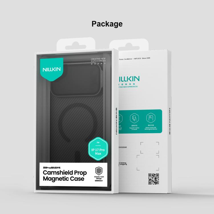 NILLKIN CamShield Prop Cover trasparente con specchio, custodia magnetica MagSafe per PC e telefono., For iPhone 17 Pro Max, For iPhone 17 Pro