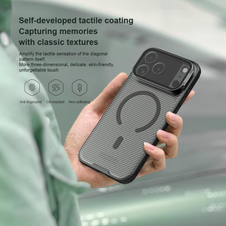 NILLKIN CamShield Prop Cover trasparente con specchio, custodia magnetica MagSafe per PC e telefono., For iPhone 17 Pro Max, For iPhone 17 Pro