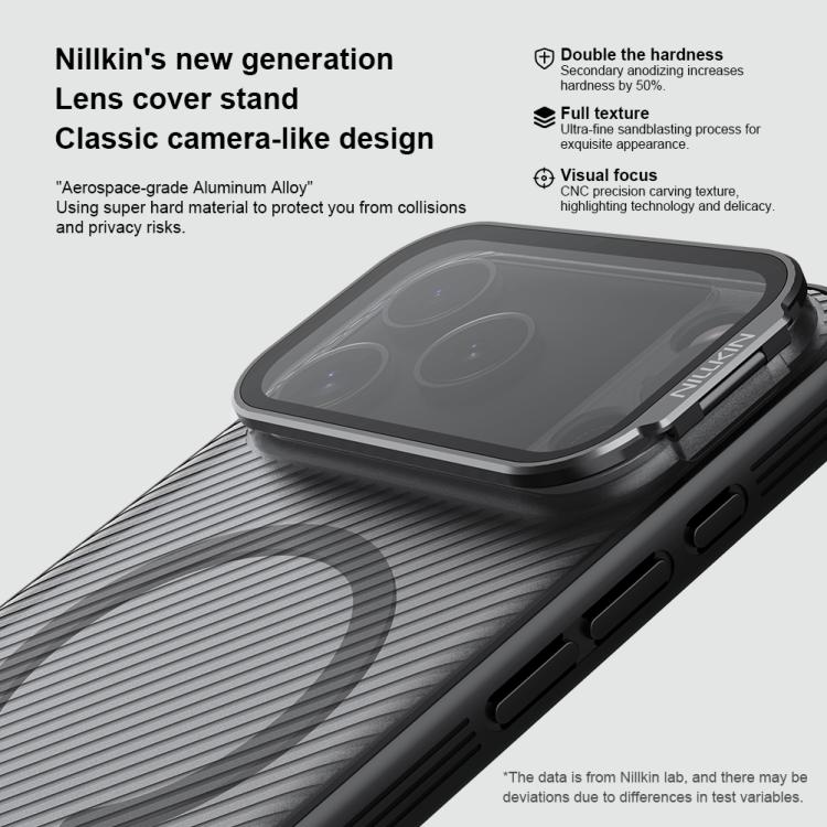 NILLKIN CamShield Prop Cover trasparente con specchio, custodia magnetica MagSafe per PC e telefono., For iPhone 17 Pro Max, For iPhone 17 Pro