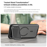 NILLKIN CamShield Prop Cover trasparente con specchio, custodia magnetica MagSafe per PC e telefono., For iPhone 17 Pro Max, For iPhone 17 Pro